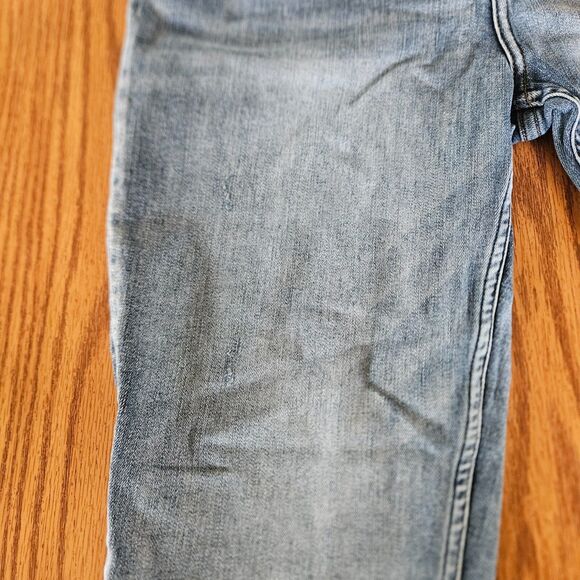 SILVER Womens Size 31 x 27 Distressed Raw Hem Calley Skinny Crop Blue Jeans - Picture 11 of 13